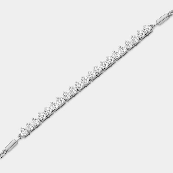 2 Carat Lab-Grown Diamond Martini-Set Bolo Bracelet — GILDED New York