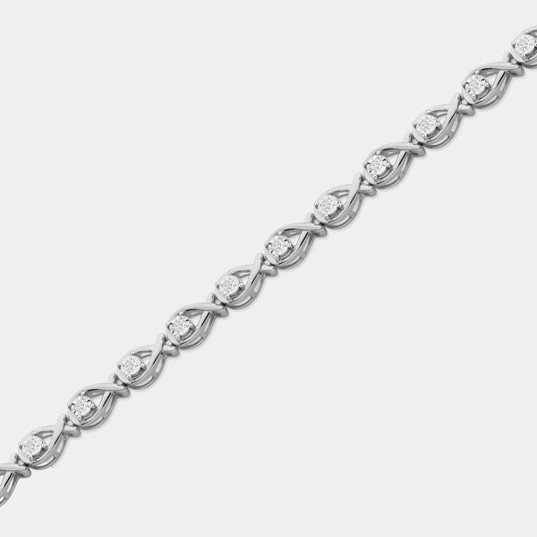 1/2 Carat Lab-Grown Diamond Pear-Shaped Fashion Bracelet in an Illusion-Plate Setting — GILDED New York
