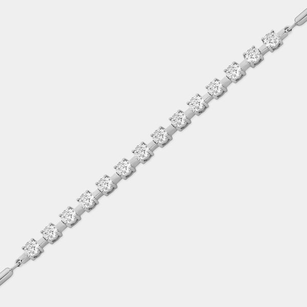 2 Carat Lab-Grown Diamond Bar Bolo Bracelet — GILDED New York