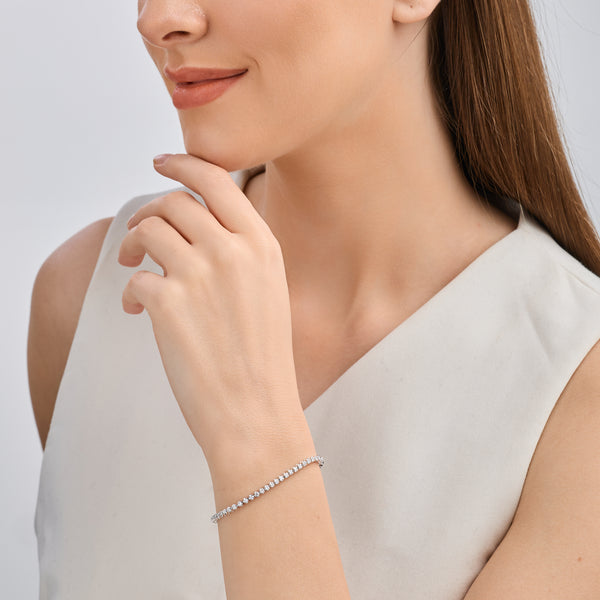1 Carat Lab-Grown Diamond Classic Bolo Bracelet — GILDED New York