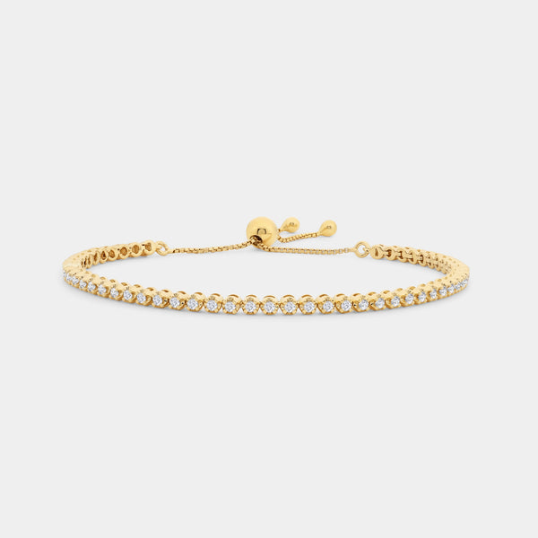 1 Carat Lab-Grown Diamond Classic Bolo Bracelet — GILDED New York
