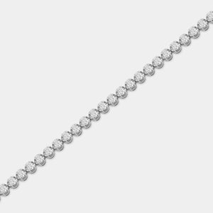 Gilded 1 Carat Lab-Grown Diamond Tennis Bolo Bracelet