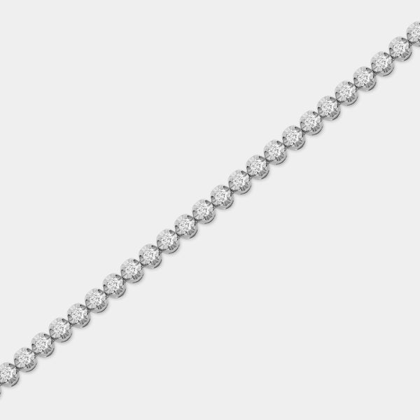 1 Carat Lab-Grown Diamond Tennis Bolo Bracelet — GILDED New York