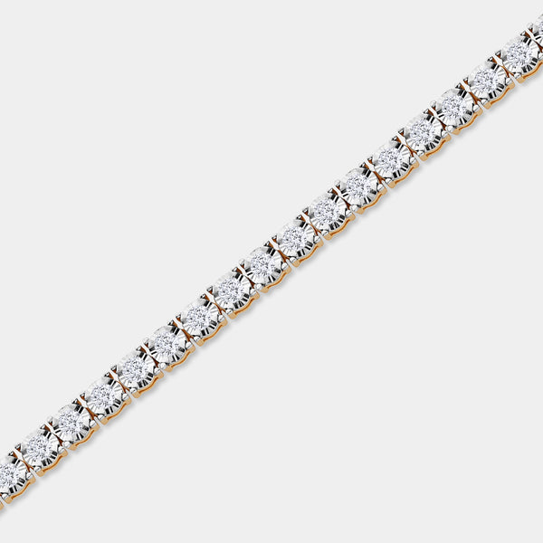 3 Carat Lab-Grown Diamond Classic Bracelet with Four-Prong Illusion Settings — GILDED New York
