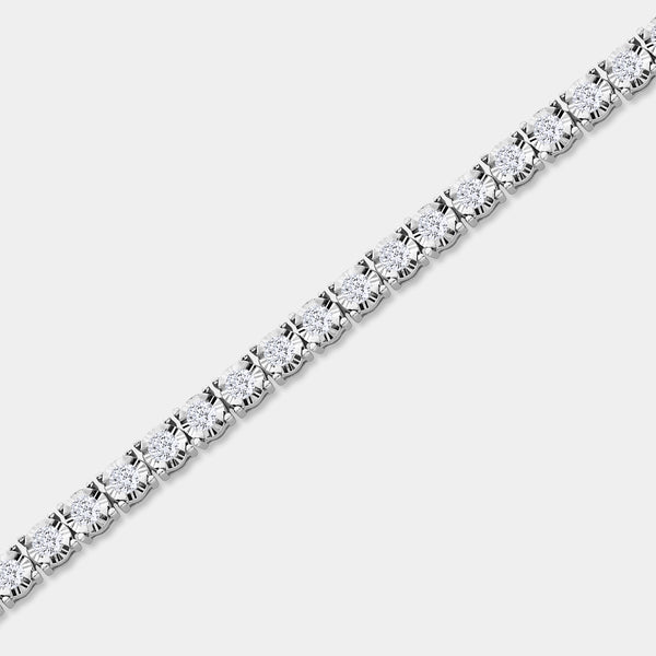 3 Carat Lab-Grown Diamond Classic Bracelet with Four-Prong Illusion Settings — GILDED New York
