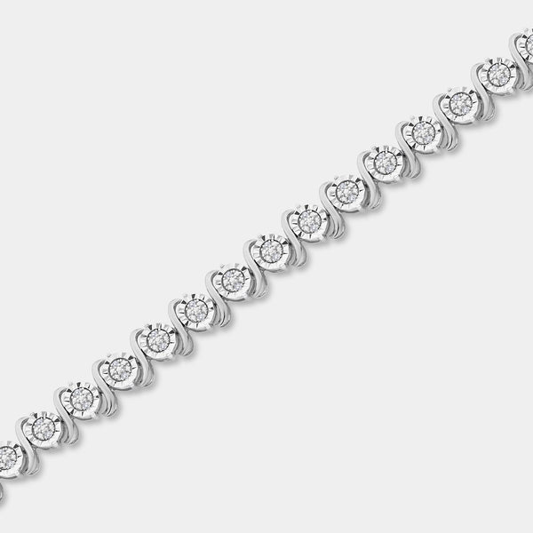 1/4 Carat Lab-Grown Diamond Fashion Bracelet with S-and-O-Shaped Composite Centers in an Illusion-Plate Setting — GILDED New York