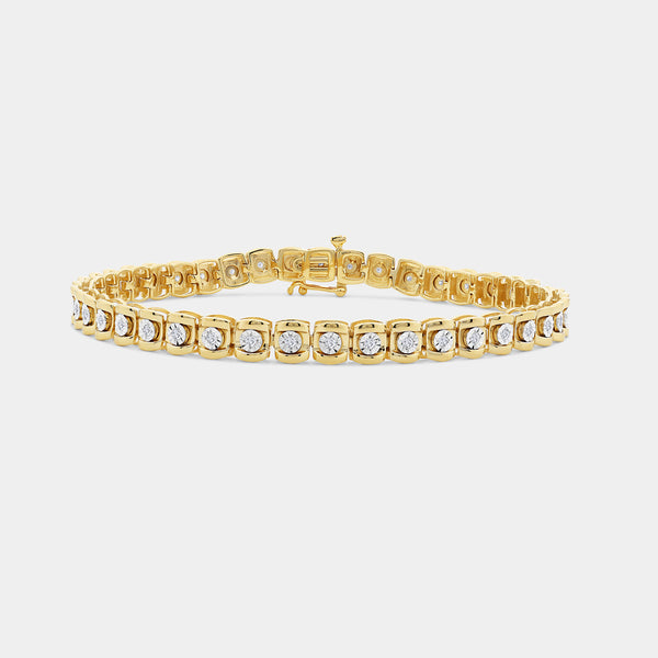 1/2 Carat Lab-Grown Diamond Fabold Half-Channel Fashion Bracelet — GILDED New York
