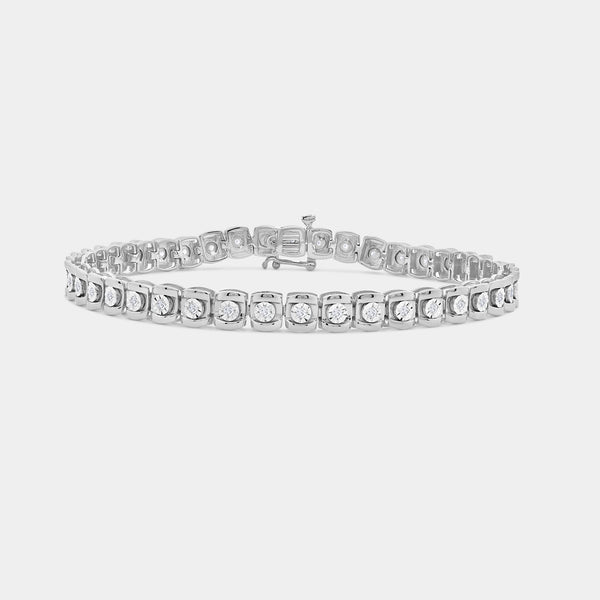 1/2 Carat Lab-Grown Diamond Fabold Half-Channel Fashion Bracelet — GILDED New York