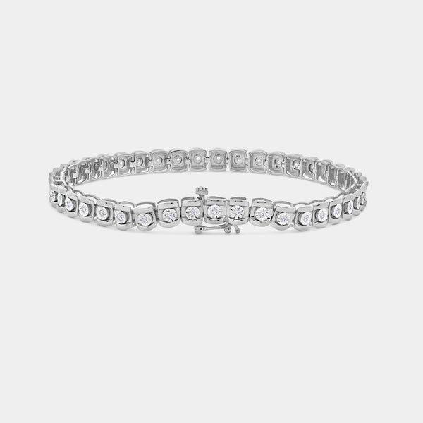 1/2 Carat Lab-Grown Diamond Fabold Half-Channel Fashion Bracelet — GILDED New York