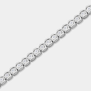 Gilded 1/2 Carat Lab-Grown Diamond Fabold Half-Channel Fashion Bracelet