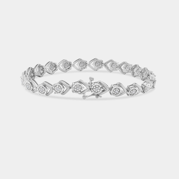 1/10 Carat Lab-Grown Diamond Fashion Bracelet with Composite Motifs in an Illusion-Plate Setting — GILDED New York