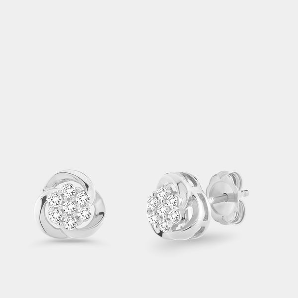 Gilded 1/2 Carat Lab-Grown Diamond Round-Shaped Two-Piece Earring and Pendant Set