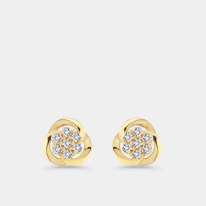 Gilded 1/2 Carat Lab-Grown Diamond Round-Shaped Two-Piece Earring and Pendant Set