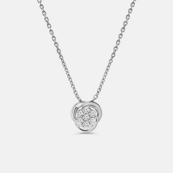 Gilded 1/2 Carat Lab-Grown Diamond Round-Shaped Two-Piece Earring and Pendant Set