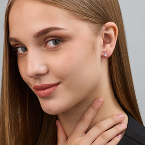 Gilded 1/2 Carat Lab-Grown Diamond Oval-Shaped Classic Solitaire Studs