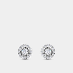 Gilded 1/2 Carat Lab-Grown Diamond Round-Shaped Stud Plus