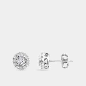 Gilded 1/2 Carat Lab-Grown Diamond Round-Shaped Stud Plus