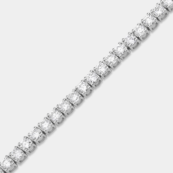 4 Carat Lab-Grown Diamond Round-Shaped Classic Tennis Bracelet — GILDED New York