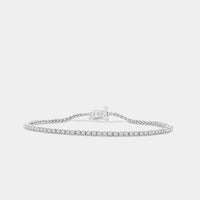 1 Carat Lab-Grown Diamond Round-Shaped Classic Tennis Bracelet — GILDED New York