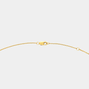 Gilded 1 and 1/10 Carat Lab-Grown Bezel-Set Diamond-By-The-Yard Necklace with Marquise and Round-Shaped Diamonds