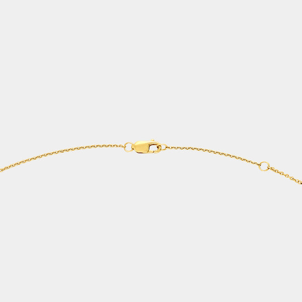 1 and 1/10 Carat Lab-Grown Bezel-Set Diamond-By-The-Yard Necklace with Marquise and Round-Shaped Diamonds — GILDED New York