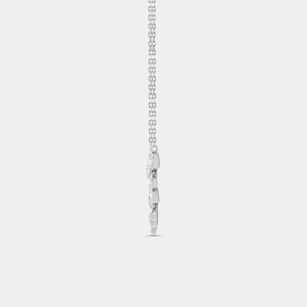 3/4 Carat Lab-Grown Diamond Bezel-Set Cluster Necklace — GILDED New York