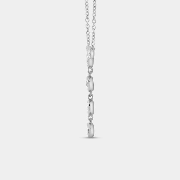 1/2 Carat Lab-Grown Diamond Bezel-Set Cluster Necklace — GILDED New York