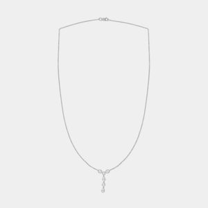 Gilded 1/2 Carat Lab-Grown Diamond Bezel-Set Necklace with Multi-Shaped Stones