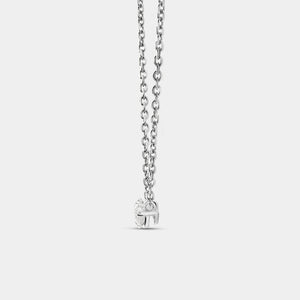 Gilded 1/2 Carat Lab-Grown Diamond Marquise-Shaped Station Solitaire Pendant
