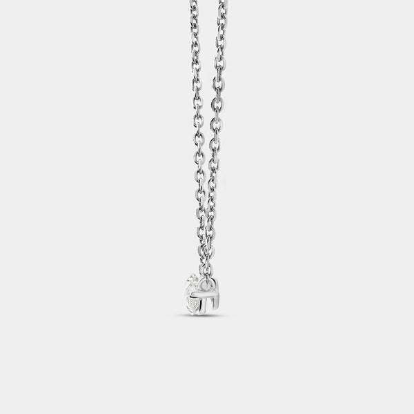 1/2 Carat Lab-Grown Diamond Marquise-Shaped Station Solitaire Pendant — GILDED New York