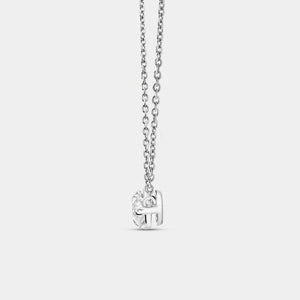 Gilded 1 Carat Lab-Grown Diamond Marquise-Shaped Station Solitaire Pendant