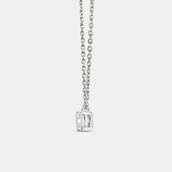 1 Carat Lab-Grown Diamond Emerald-Cut Station Solitaire Pendant — GILDED New York