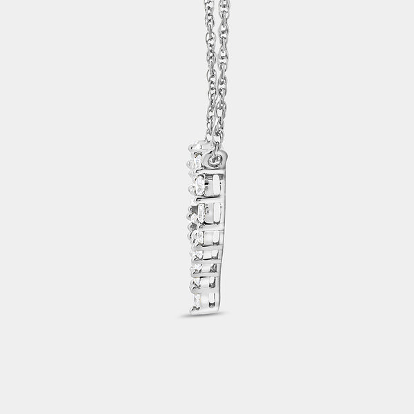 Gilded 1/2 Carat Lab-Grown Diamond Heart-Shaped Pendant
