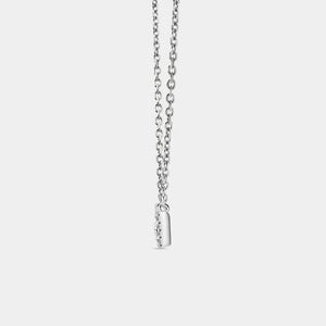Gilded 1/4 Carat Lab-Grown Diamond Princess-Cut Solitaire Plus Pendant with a Delicate Halo