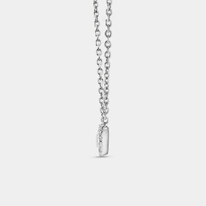 Gilded 1/4 Carat Lab-Grown Diamond Round-Shaped Solitaire Plus Pendant with a Delicate Halo