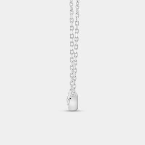 Gilded 1/4 Carat Lab-Grown Diamond Round-Shaped, Bezel-Set Station Solitaire Pendant