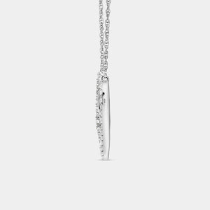 Gilded 1/2 Carat Lab-Grown Diamond Modern Heart-Shaped Necklace