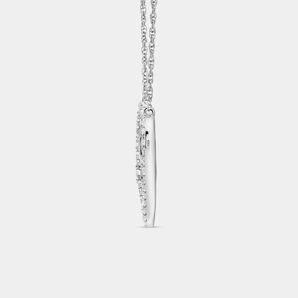 Gilded 1/2 Carat Lab-Grown Diamond Modern Heart-Shaped Necklace
