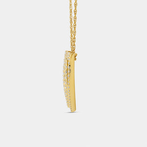 Gilded 1/2 Carat Lab-Grown Diamond Petite Heart-Shaped Necklace