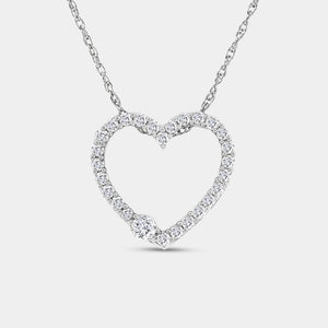 Gilded 1/4 Carat Lab-Grown Diamond Petite Heart-Shaped Necklace