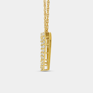 Gilded 1/4 Carat Lab-Grown Diamond Petite Heart-Shaped Necklace