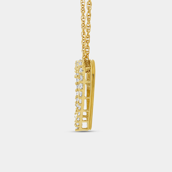 Gilded 1/4 Carat Lab-Grown Diamond Petite Heart-Shaped Necklace