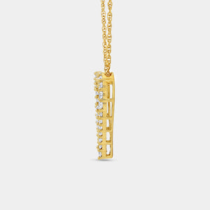 Gilded 1/2 Carat Lab-Grown Diamond Perfect Heart-Shaped Pendant
