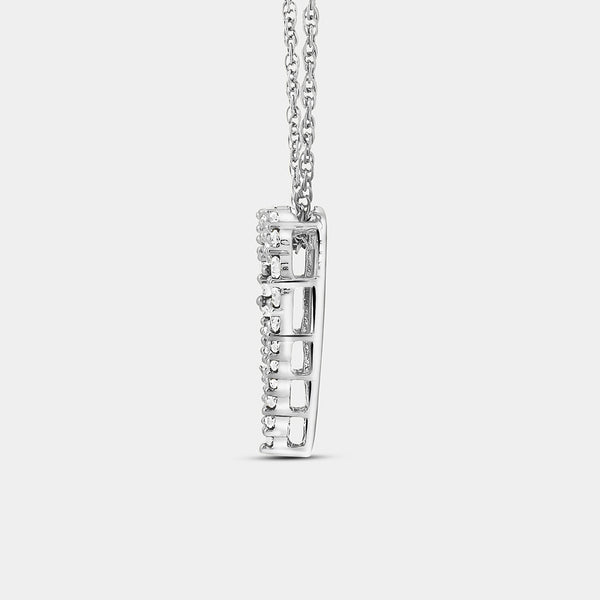 Gilded 1/4 Carat Lab-Grown Diamond Classic Heart-Shaped Necklace
