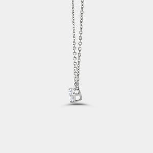 Gilded 1/4 Carat Lab-Grown Diamond Round-Shaped Slider Solitaire Pendant