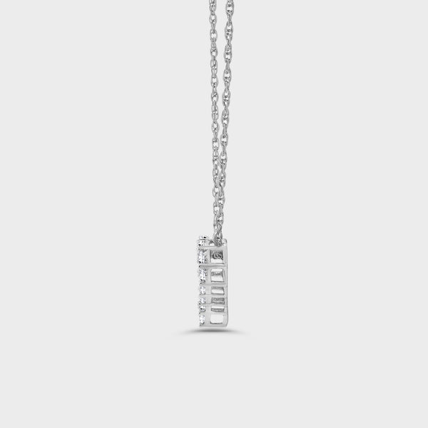 Gilded 1/4 Carat Lab-Grown Diamond Dainty Heart-Shaped Necklace