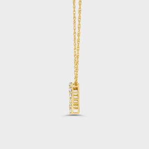 Gilded 1/4 Carat Lab-Grown Diamond Dainty Heart-Shaped Necklace