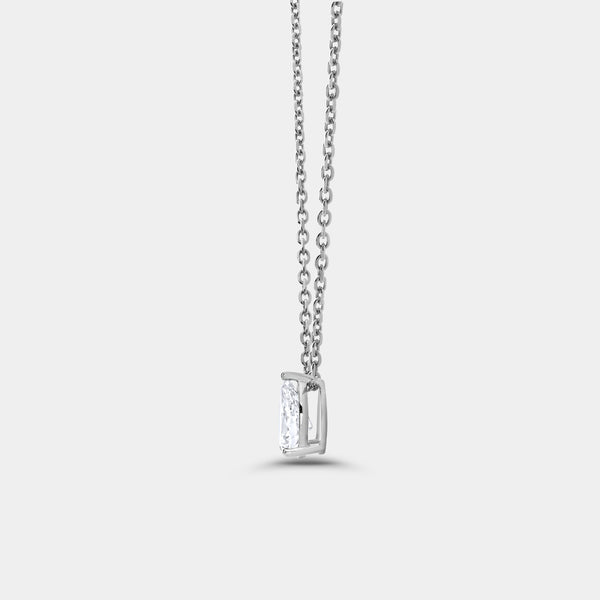 1 Carat Lab-Grown Diamond Pear-Shaped Slider Solitaire Pendant — GILDED New York
