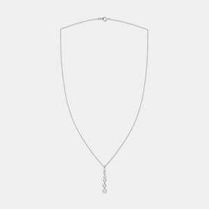 Gilded 1/2 Carat Lab-Grown Diamond Bezel-Set Pendant with Graduating Stones