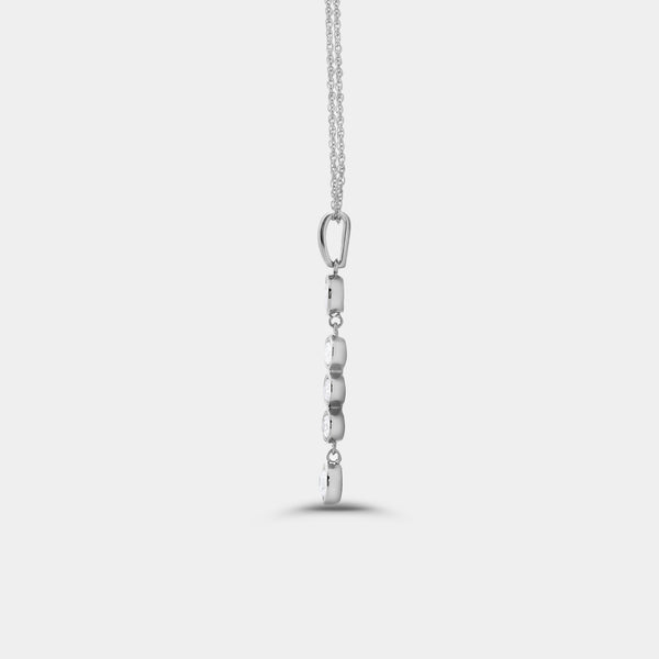 Gilded 1/2 Carat Lab-Grown Diamond Bezel-Set Pendant